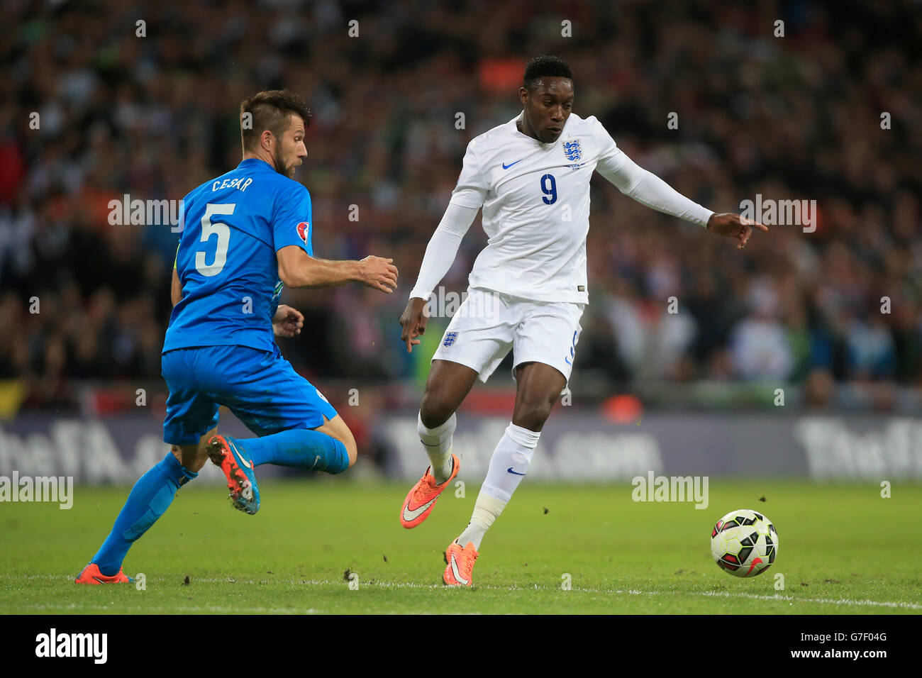 Fußball - UEFA Euro 2016 - Qualifikation - Gruppe E - England V Slowenien - Wembley Stockfoto