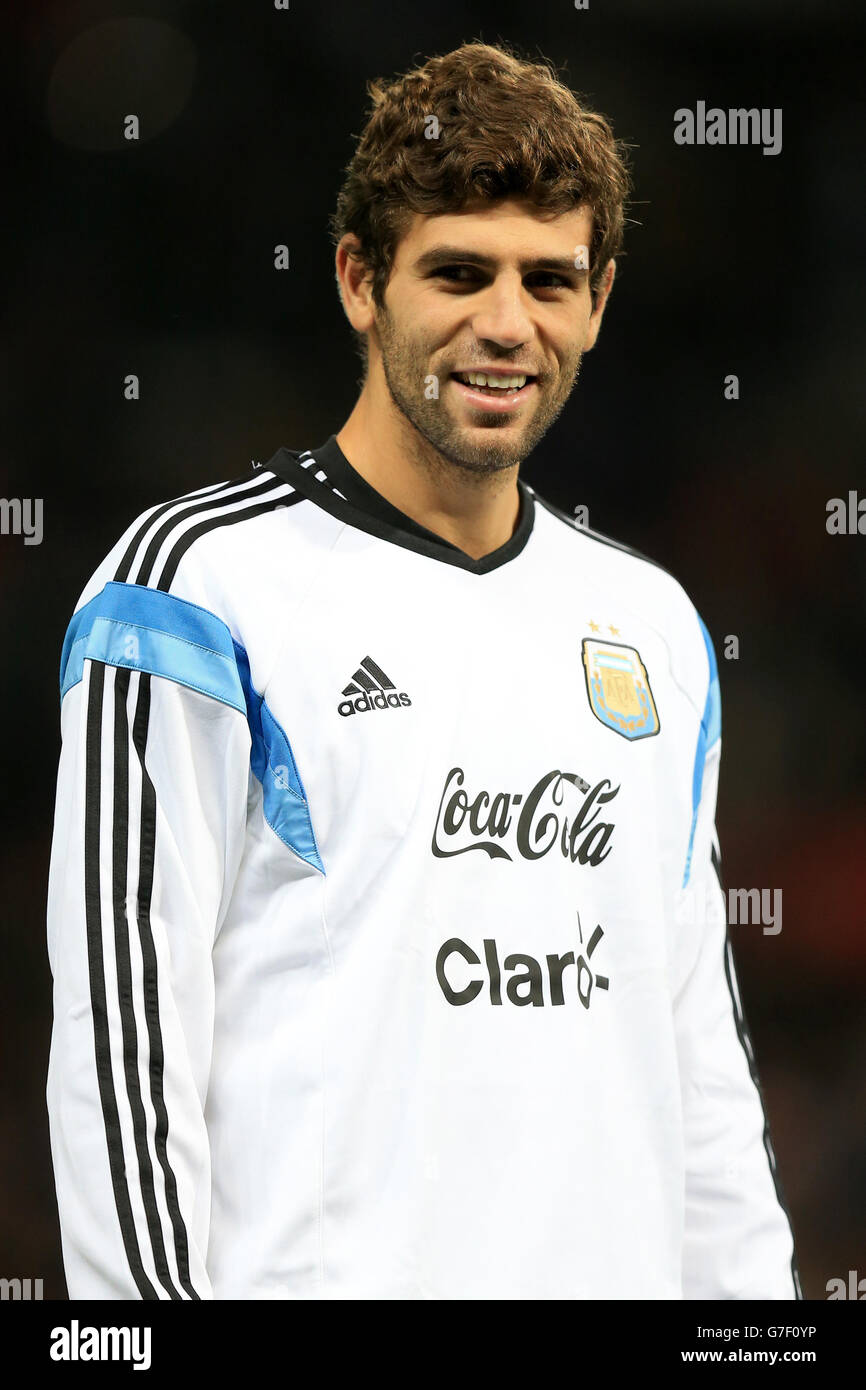 Fußball - internationale Freundschaftsspiele - Argentinien V Portugal - Old Trafford Stockfoto
