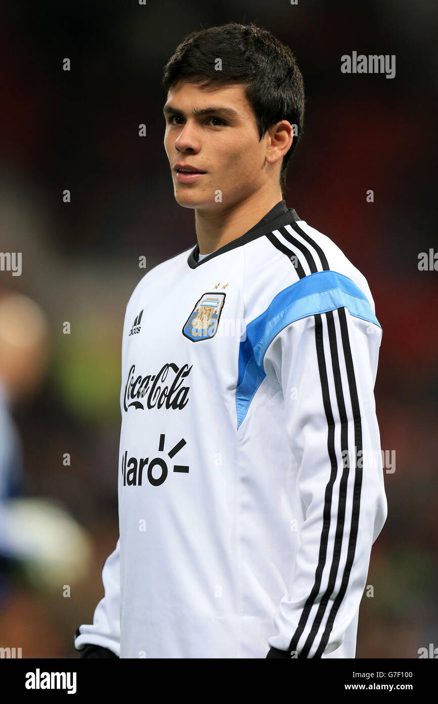 Fußball - internationale Freundschaftsspiele - Argentinien V Portugal - Old Trafford Stockfoto