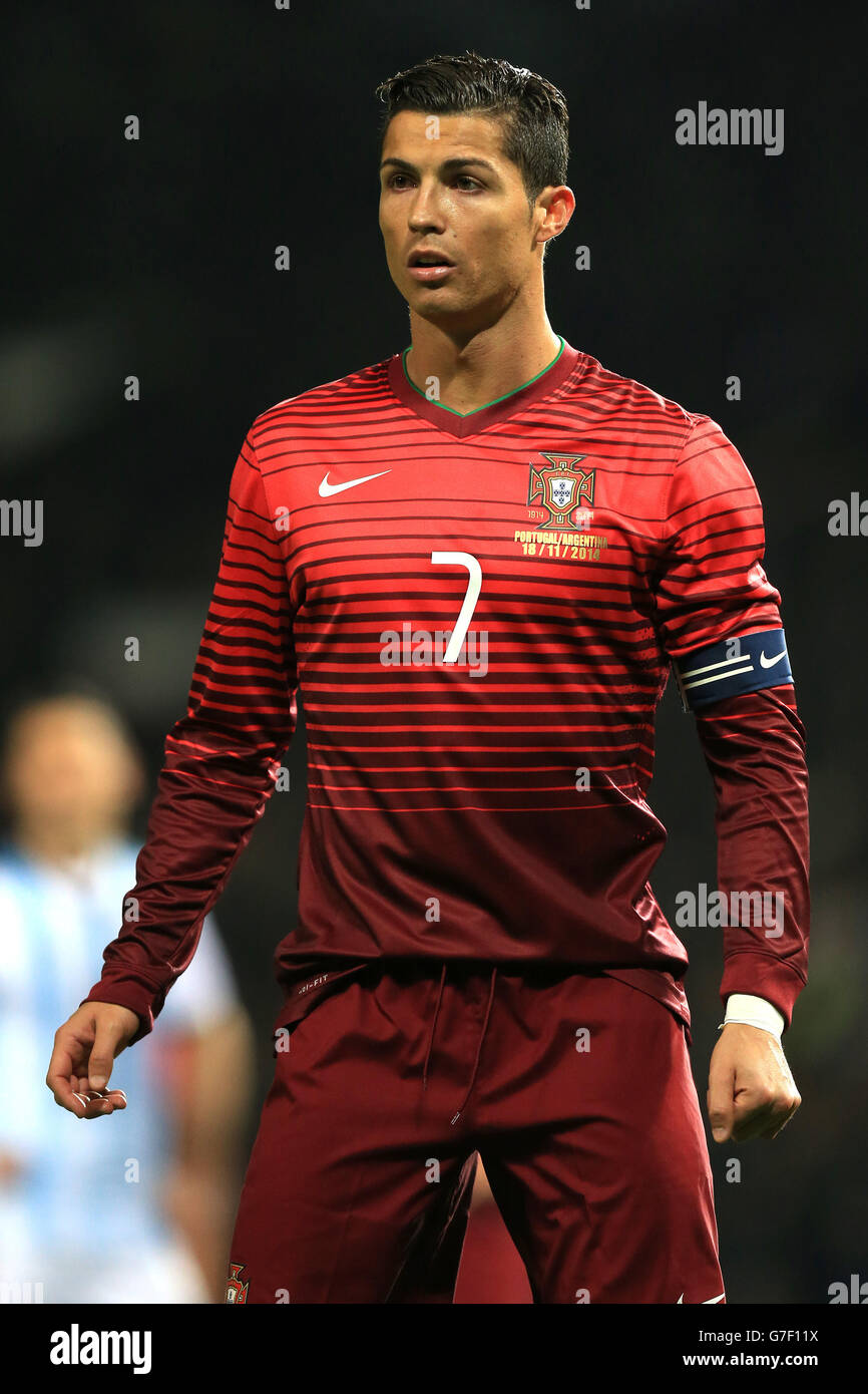 Fußball - internationale Freundschaftsspiele - Argentinien V Portugal - Old Trafford Stockfoto