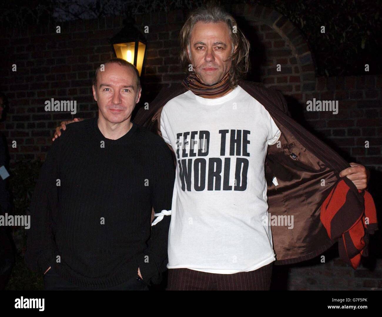 Ure & Geldof BandAid Stockfoto