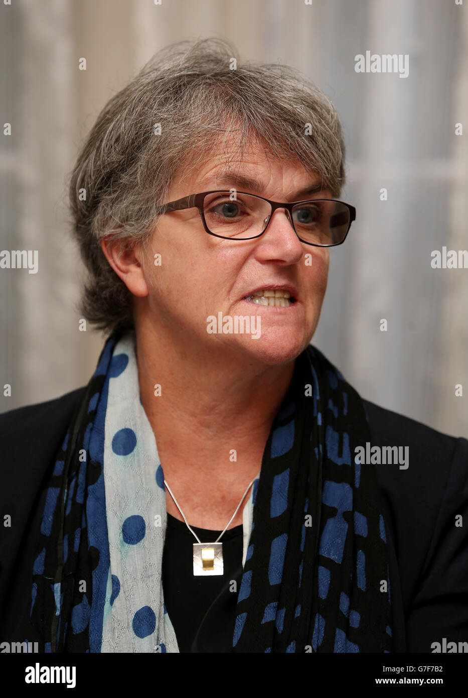 TUI-Mitglied Helen Mahony beim Start einer Kampagne zur Unterstützung eines Referendums zur Aufhebung des 8. Abtreibungsamendments. Stockfoto