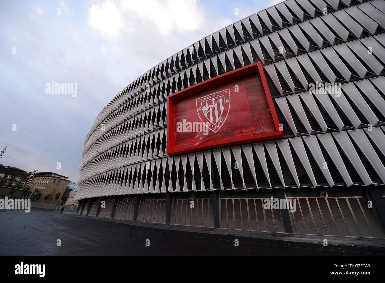 Fußball - UEFA Champions League - Gruppe H - Athletic Bilbao / FC Porto - San Mames Stadium. Gesamtansicht des Stadions San Mames Stockfoto