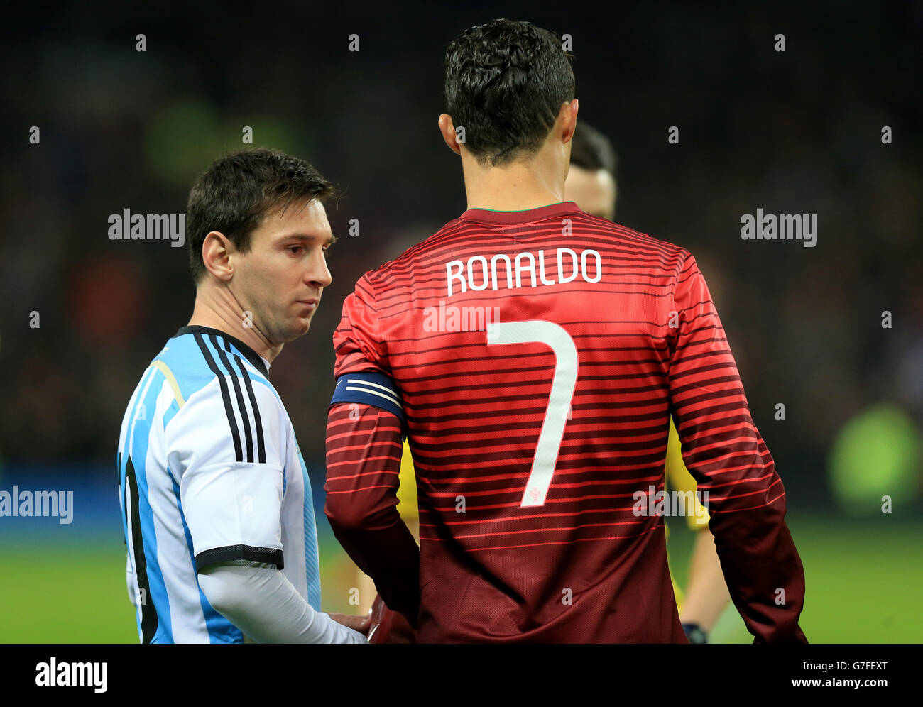 Fußball - internationale Freundschaftsspiele - Argentinien V Portugal - Old  Trafford Stockfotografie - Alamy