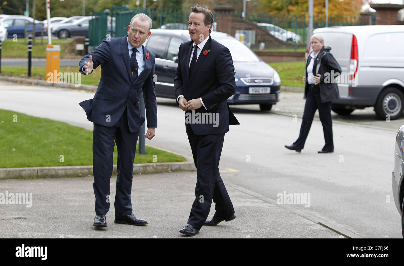 Cameron Besuch in Nord-west Stockfoto