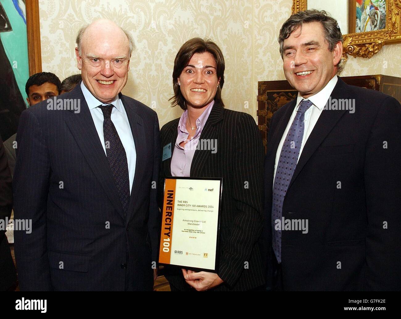 Gordon Brown - 100 Unternehmer Empfang Stockfoto