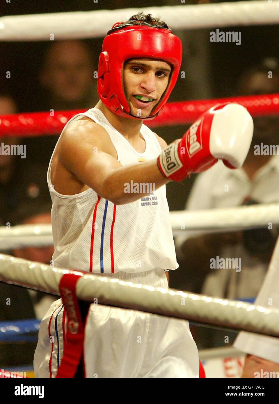 Amir Khan V Michael Evans Stockfoto
