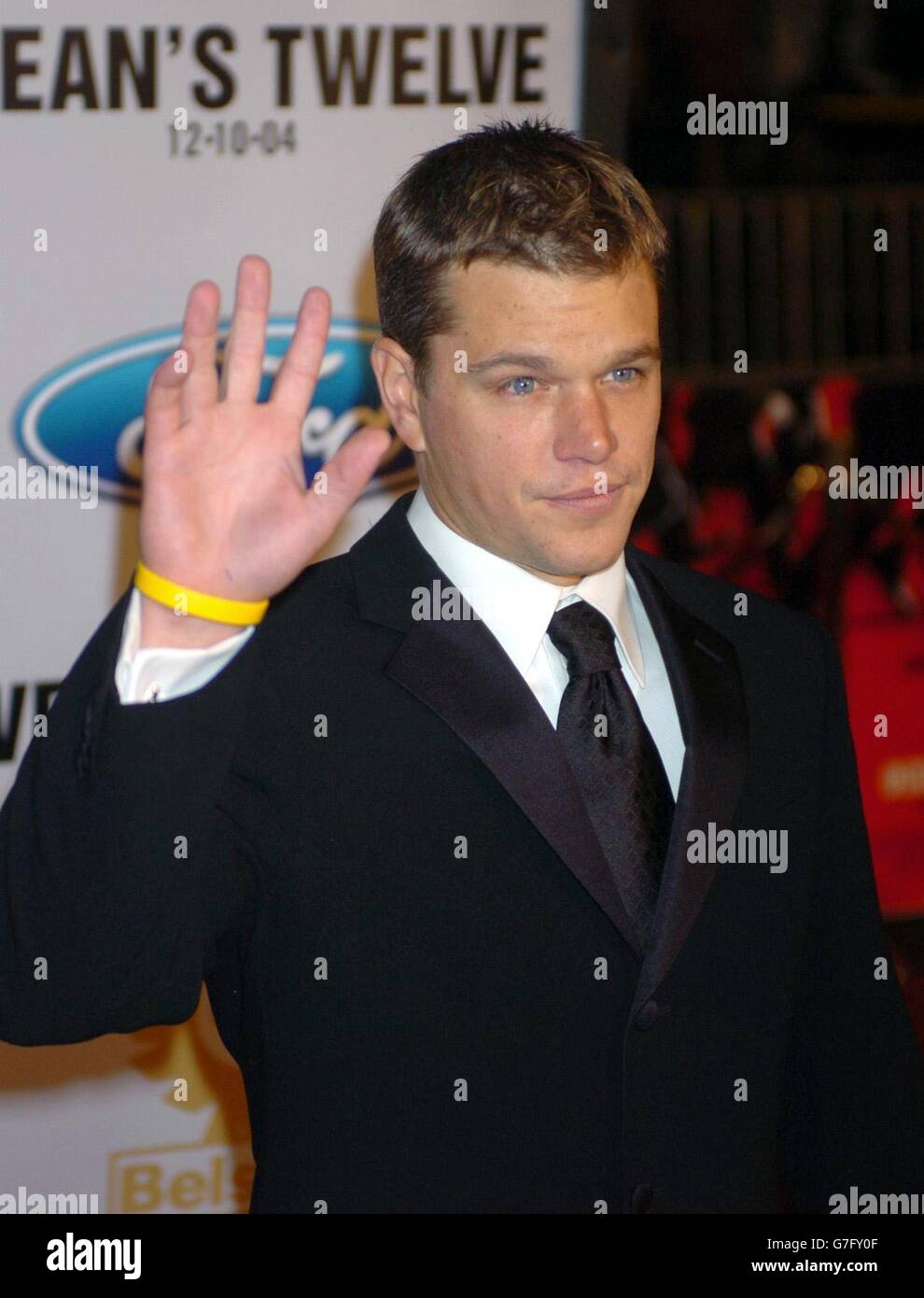 Matt Damon - des Ozeans zwölf Premiere Stockfoto