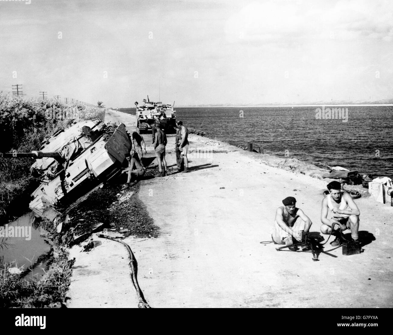 Suez-Krise Stockfoto