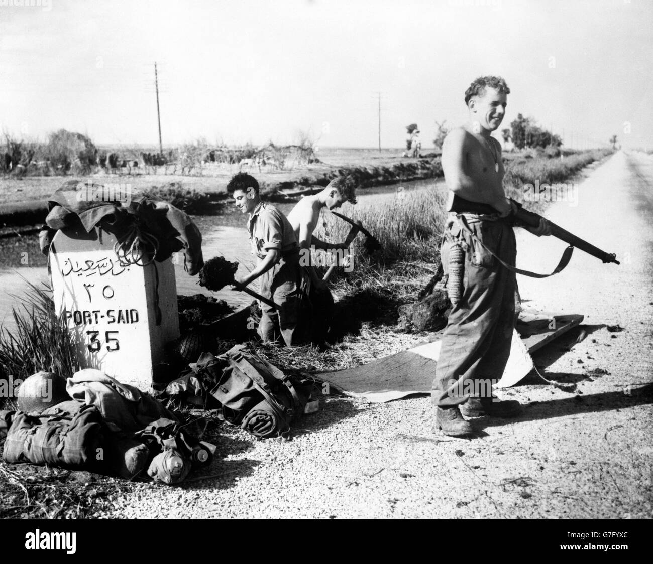 Suez-Krise Stockfoto