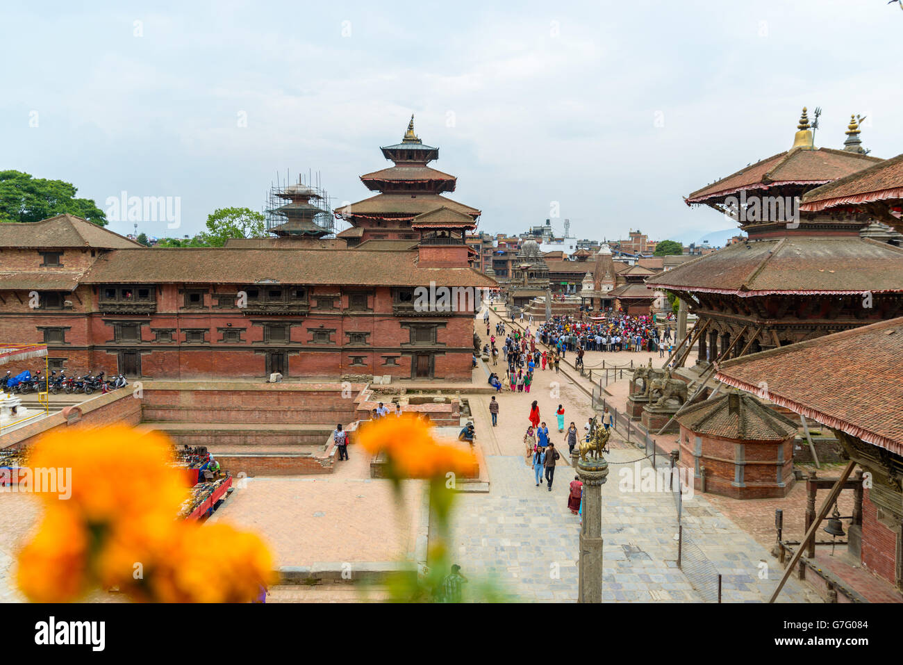 Patan Durbar Square in Nepal im Juni 2016 Stockfoto