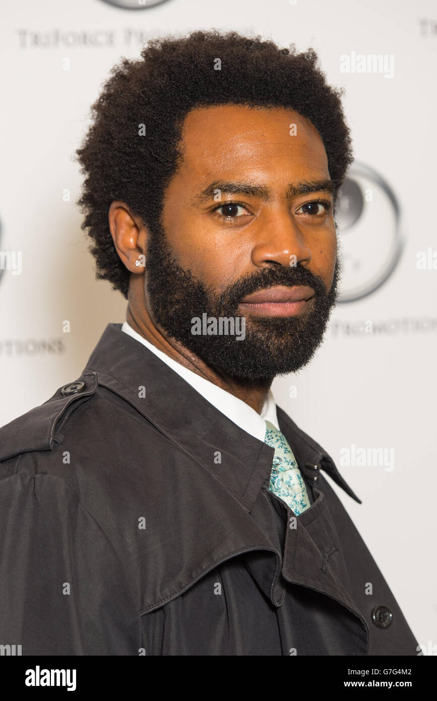 Nicholas Pinnock kommt beim Triforce Short Film Festival, bei BAFTA im Zentrum von London an. Stockfoto