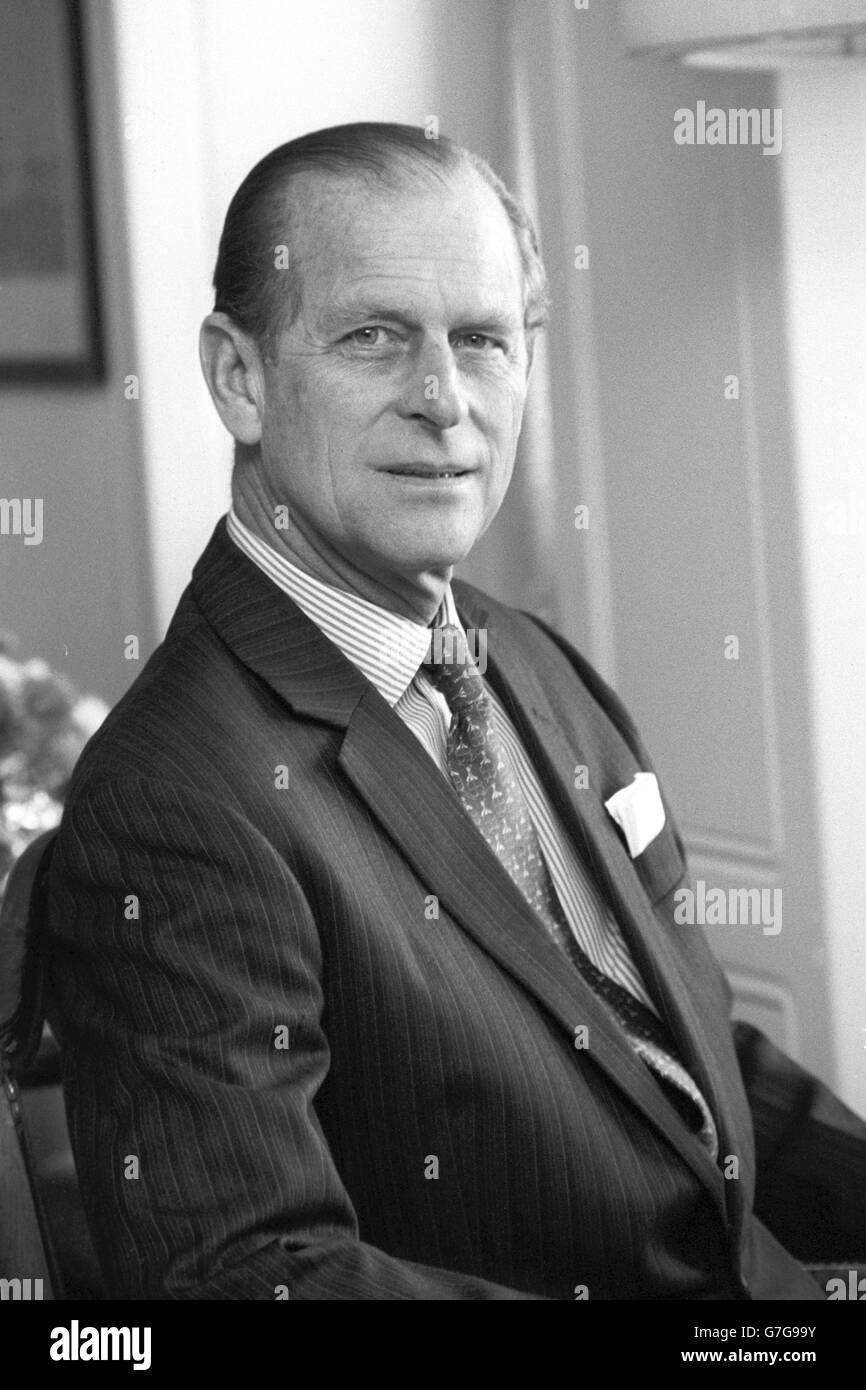 Porträt von Prinz Philip, Herzog von Edinburgh, zum Gedenken an seinen 60. Geburtstag am 10. Juni 1981. Stockfoto