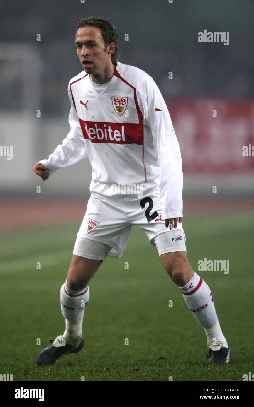 Fußball - UEFA Cup - Gruppe G - VFB Stuttgart / Dinamo Zagreb. Andreas Hinkel, VFB Stuttgart Stockfoto