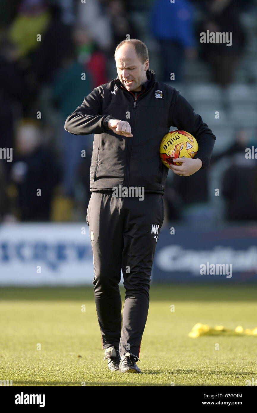 Fußball - Himmel Bet League One - Yeovil Town gegen Coventry City - Huish Park Stockfoto