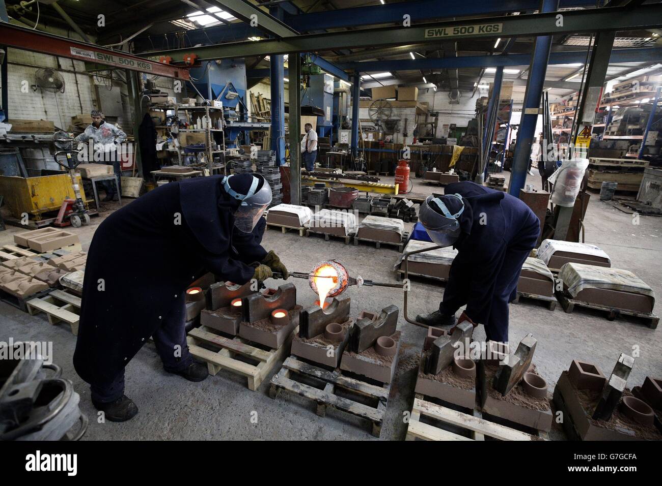 EE BAFTA Film Awards Vorbereitungen - London Stockfoto