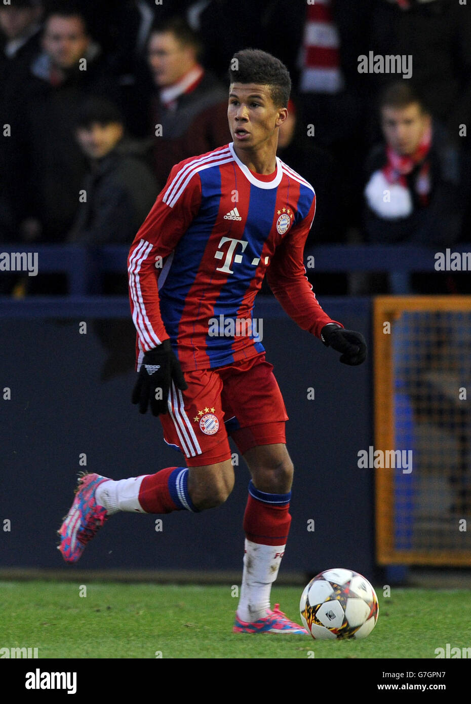 Fußball - UEFA Youth League - Gruppe E - Manchester City / Bayern München - Ewen Fields. Chima Okoroji, Bayern München Stockfoto