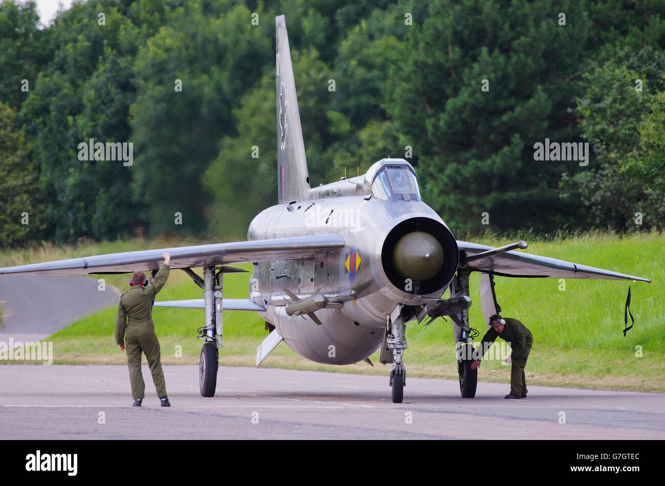 English Electric Lightning am Bruntingthorpe Stockfoto