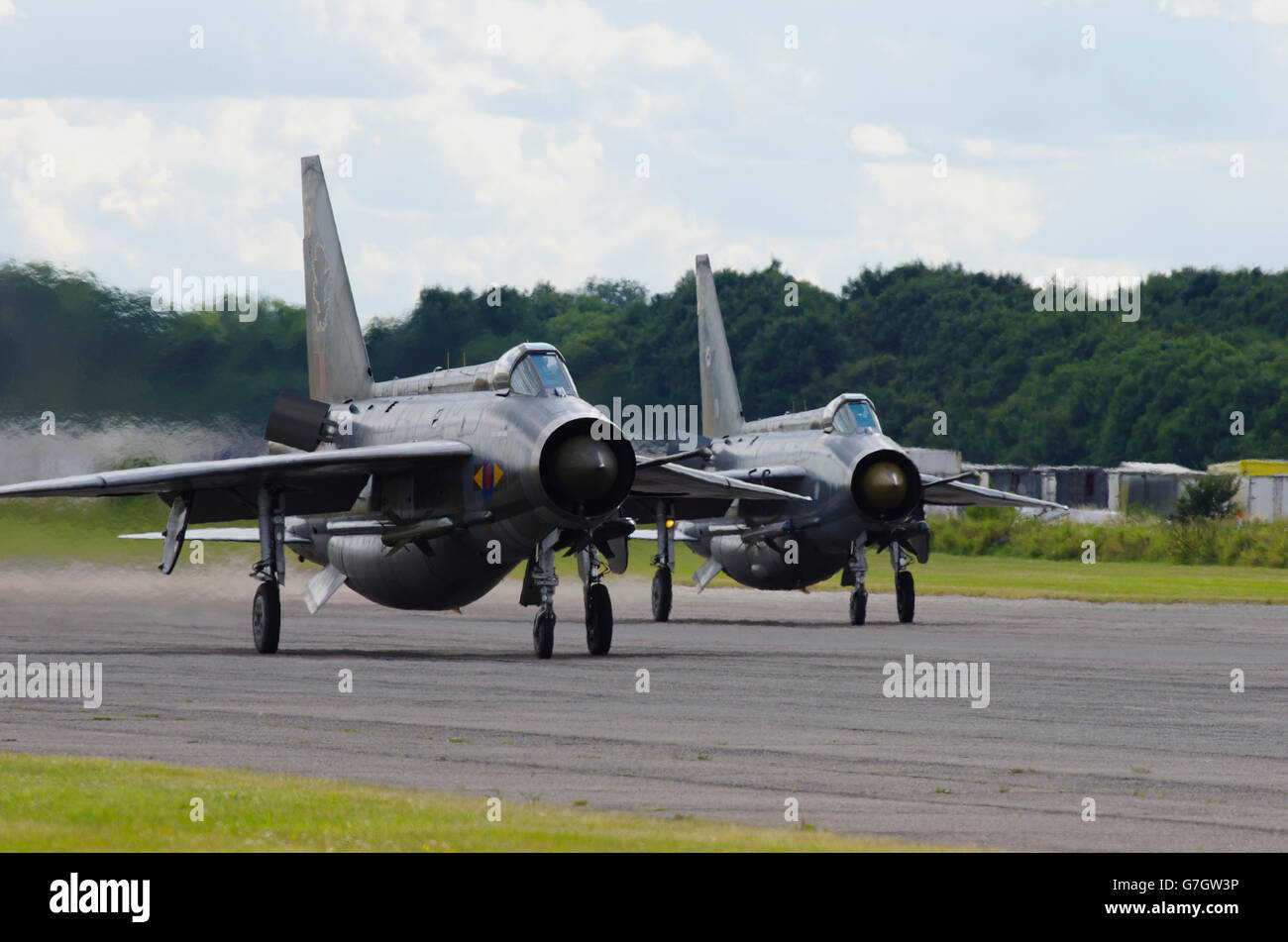 English Electric Lightning am Bruntingthorpe Stockfoto