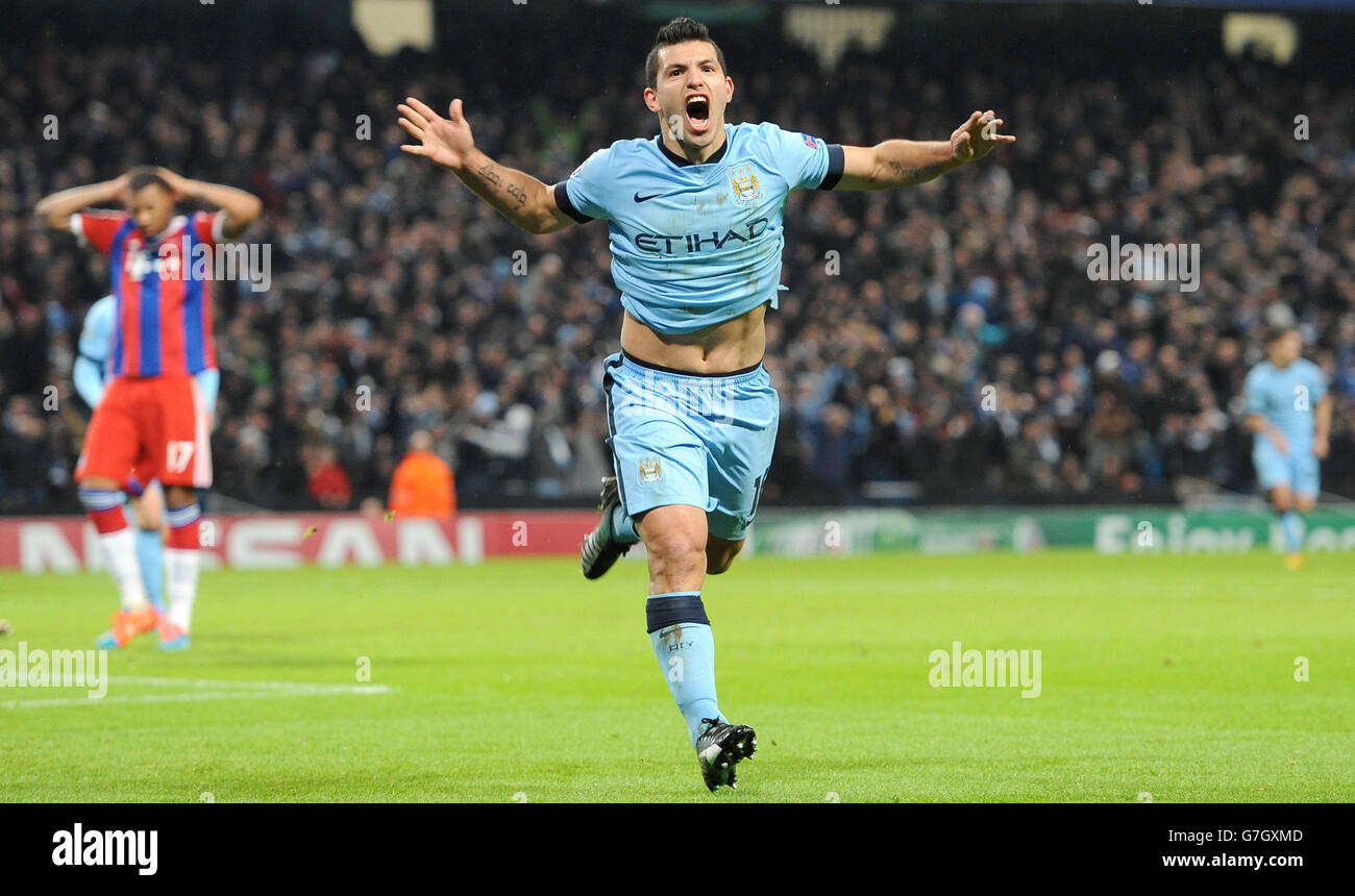 Fußball - UEFA Champions League - Gruppe E - Manchester City V Bayern München Stockfoto