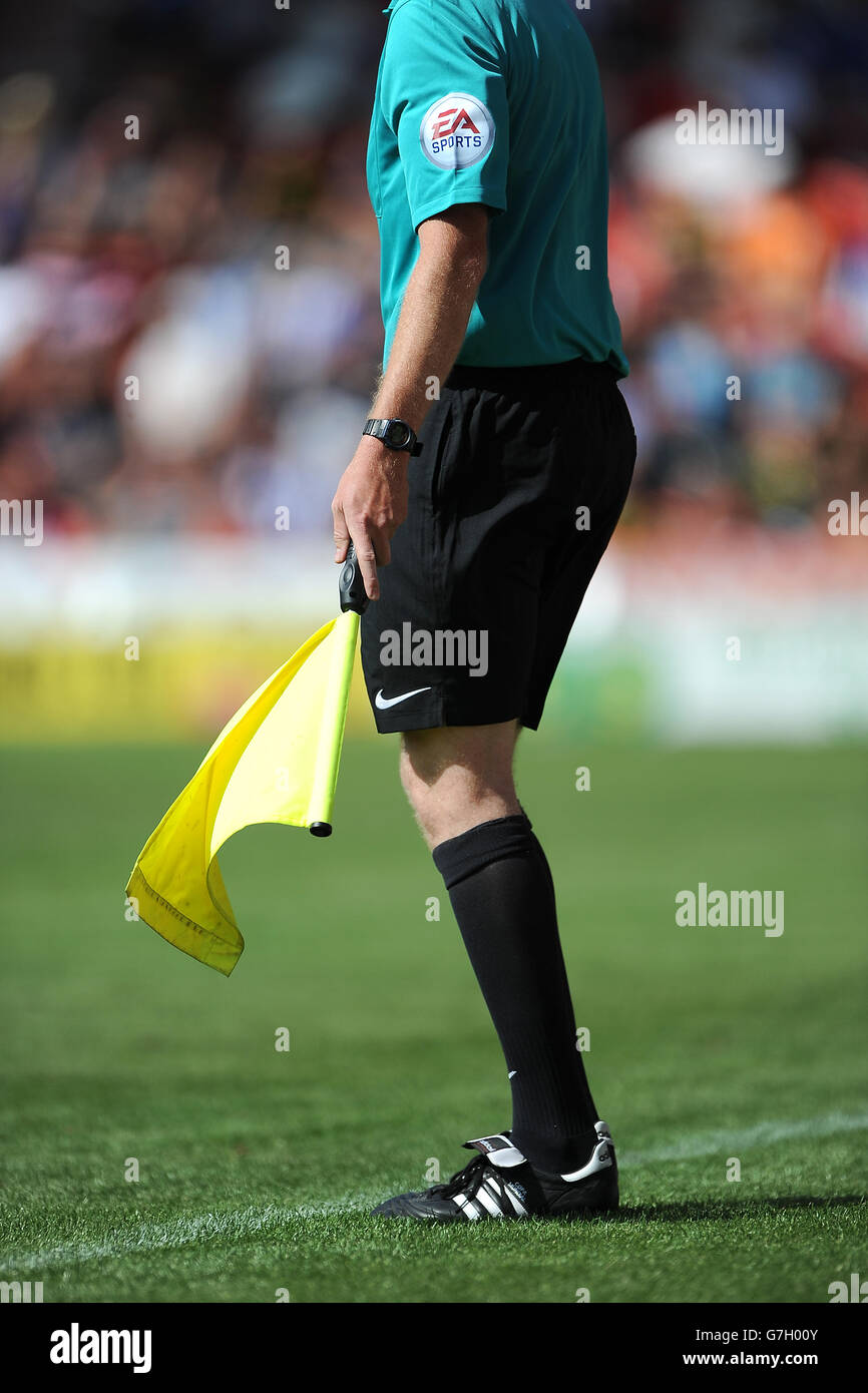 Fußball - vor der Saison freundlich - Doncaster Rovers gegen Sheffield Mittwoch - Keepmoat Stadium. Stock Bild von Linienmann Stockfoto