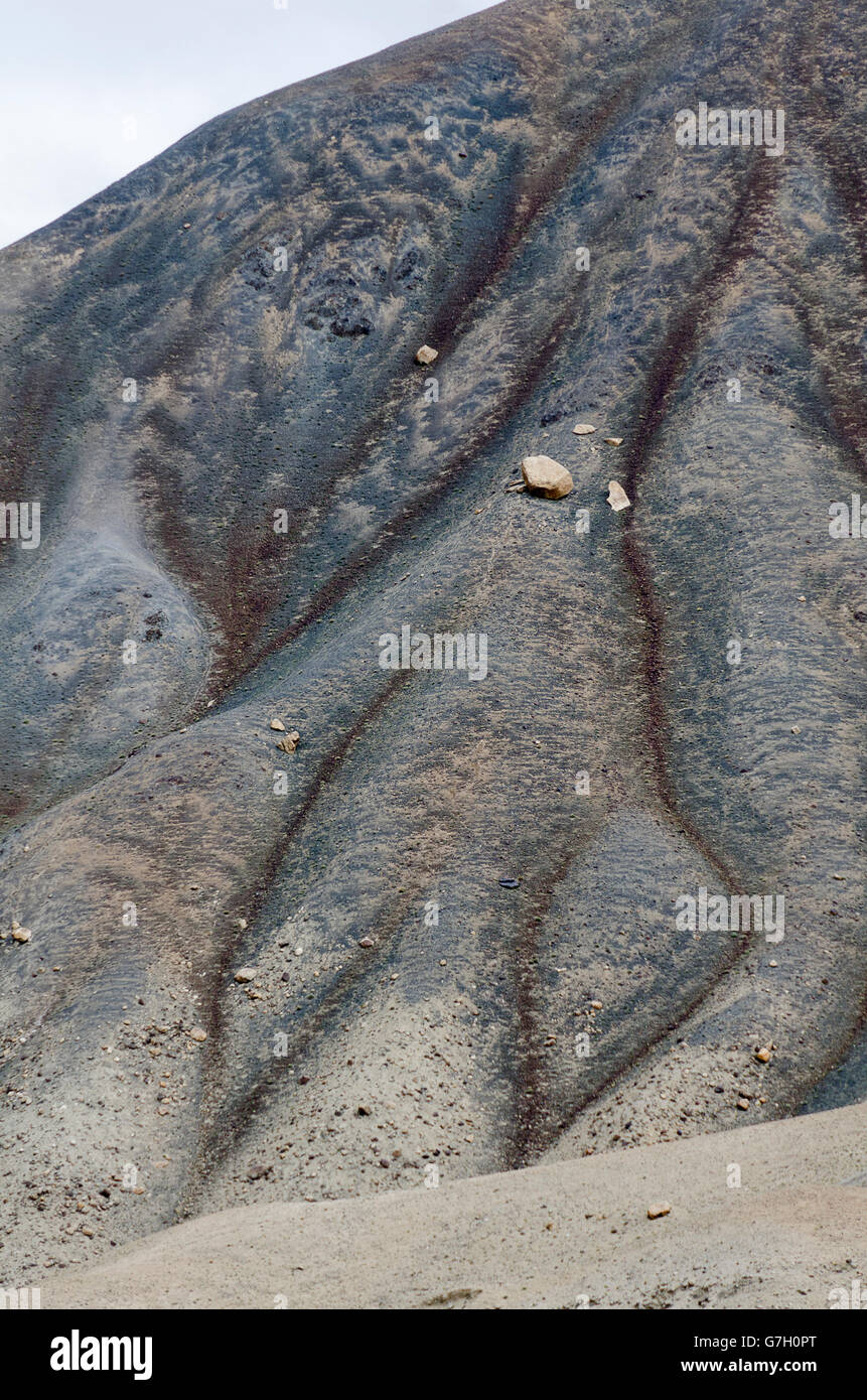 Dürren Berge, Himalaya, Kardung, in der Nähe von Leh, Ladakh, Jammu und Kaschmir, Indien Stockfoto