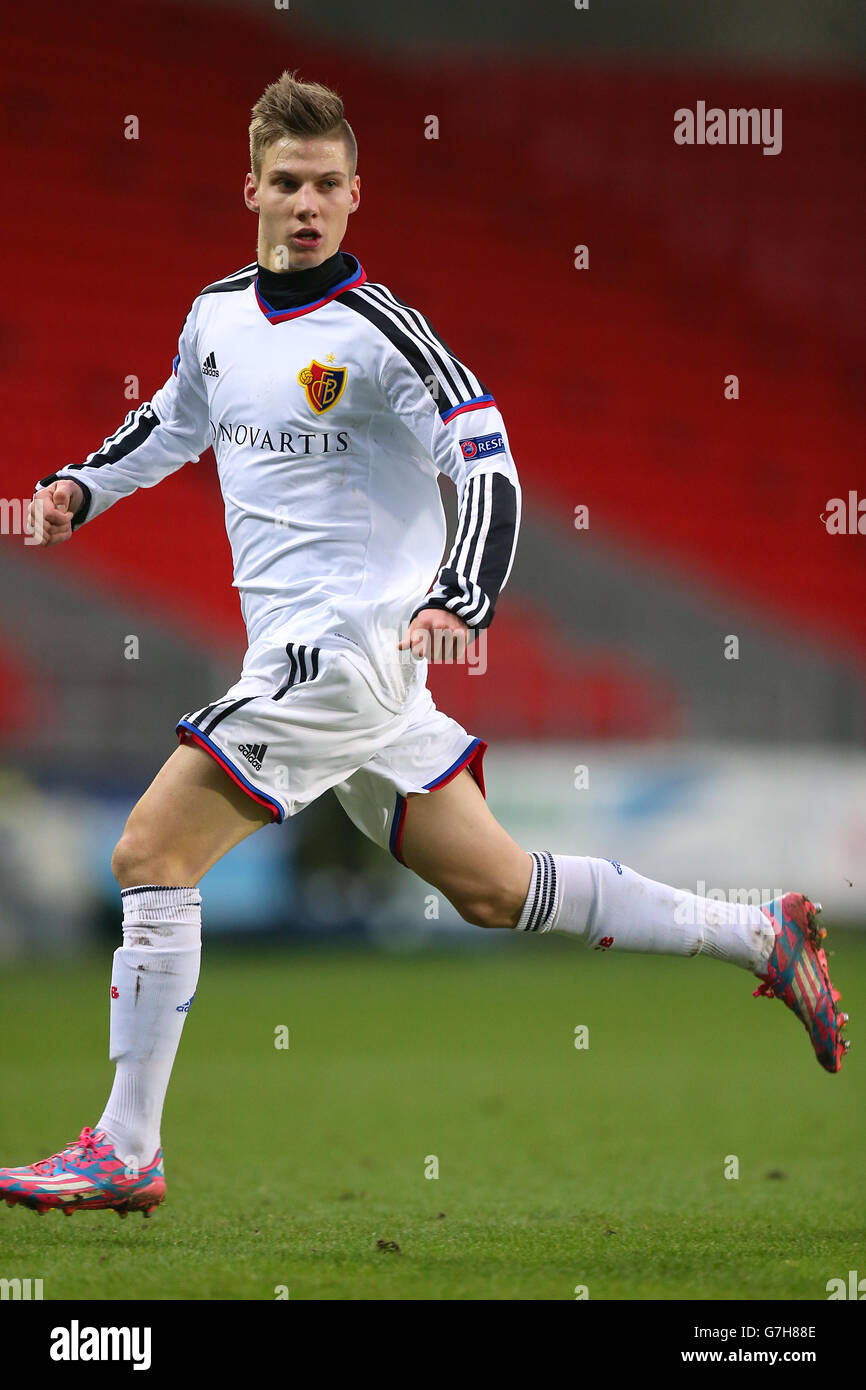 Fußball - UEFA Champions League - Gruppe B - Liverpool - Basel - Anfield. Tobias Mumenthaler, FC Basel. Stockfoto