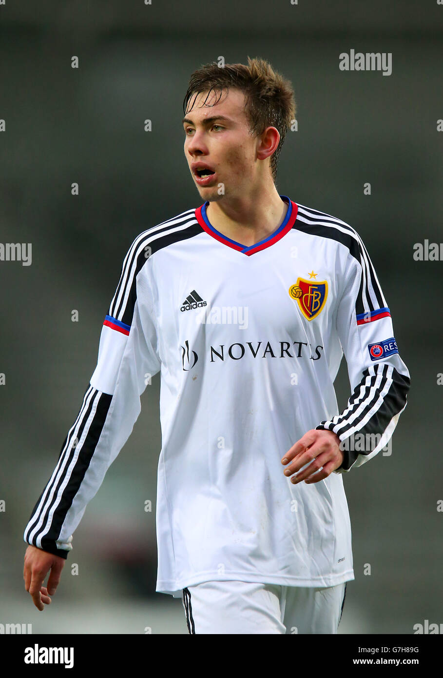 Fußball - UEFA Champions League - Gruppe B - Liverpool - Basel - Anfield. Robin Huser, FC Basel. Stockfoto