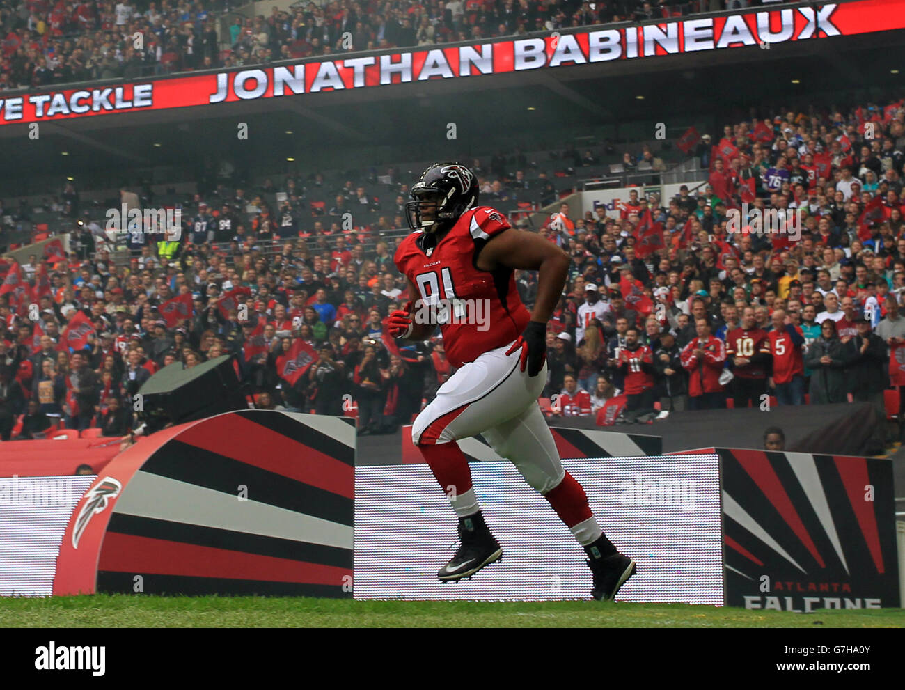 American Football - NFL International Series 2014 - Detroit Lions V Atlanta Falcons - Wembley-Stadion Stockfoto