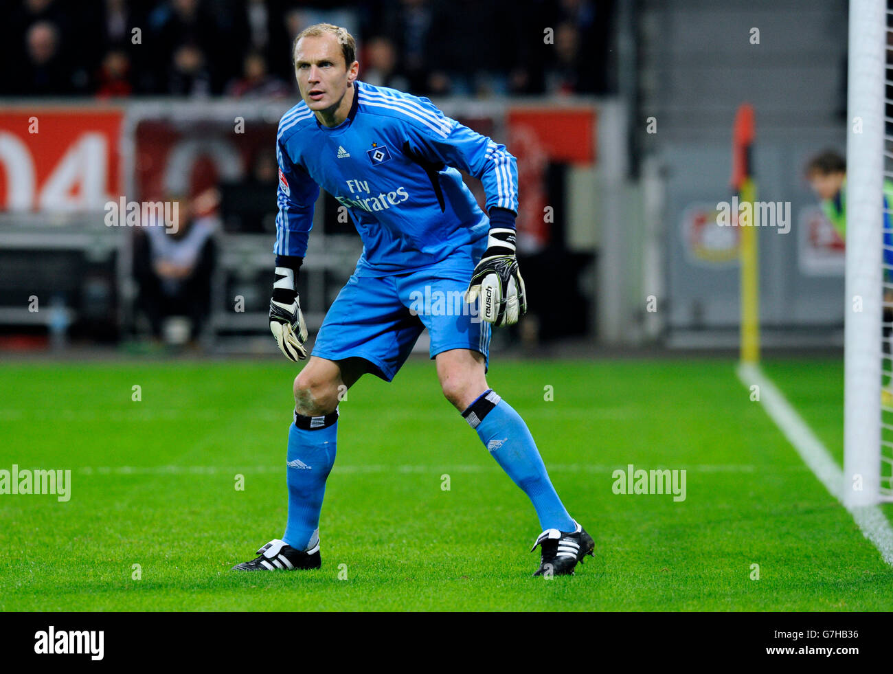 Jaroslav Drobny, HSV, deutschen Fußball-Bundesliga, Bayer Leverkusen vs. Hamburger SV 2:2, Stadion BayArena, Leverkusen Stockfoto