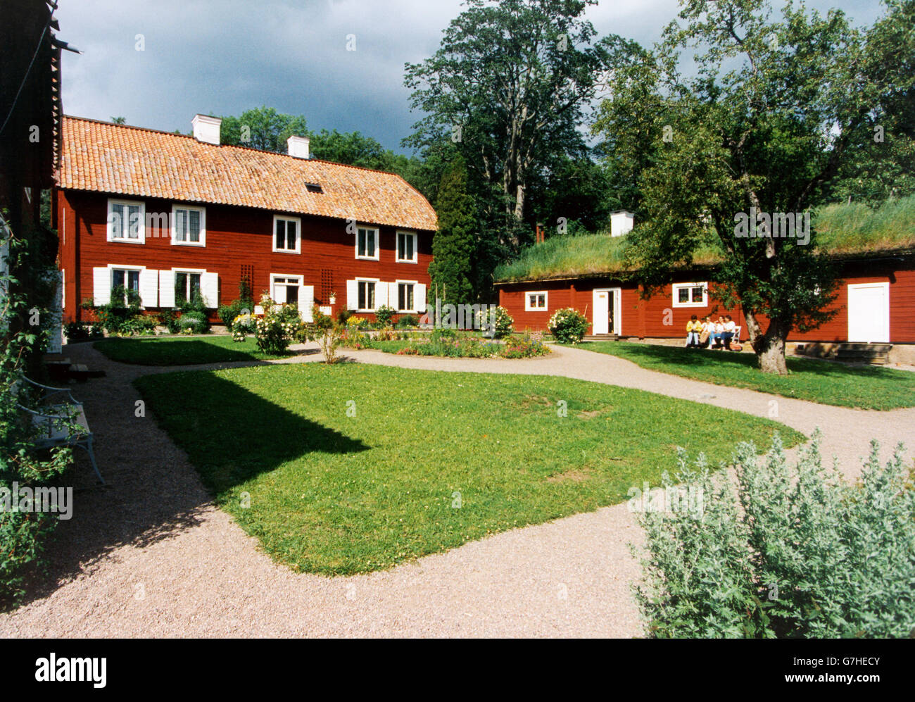 Linnaeu´s Hammarby außerhalb Uppsala Stockfoto