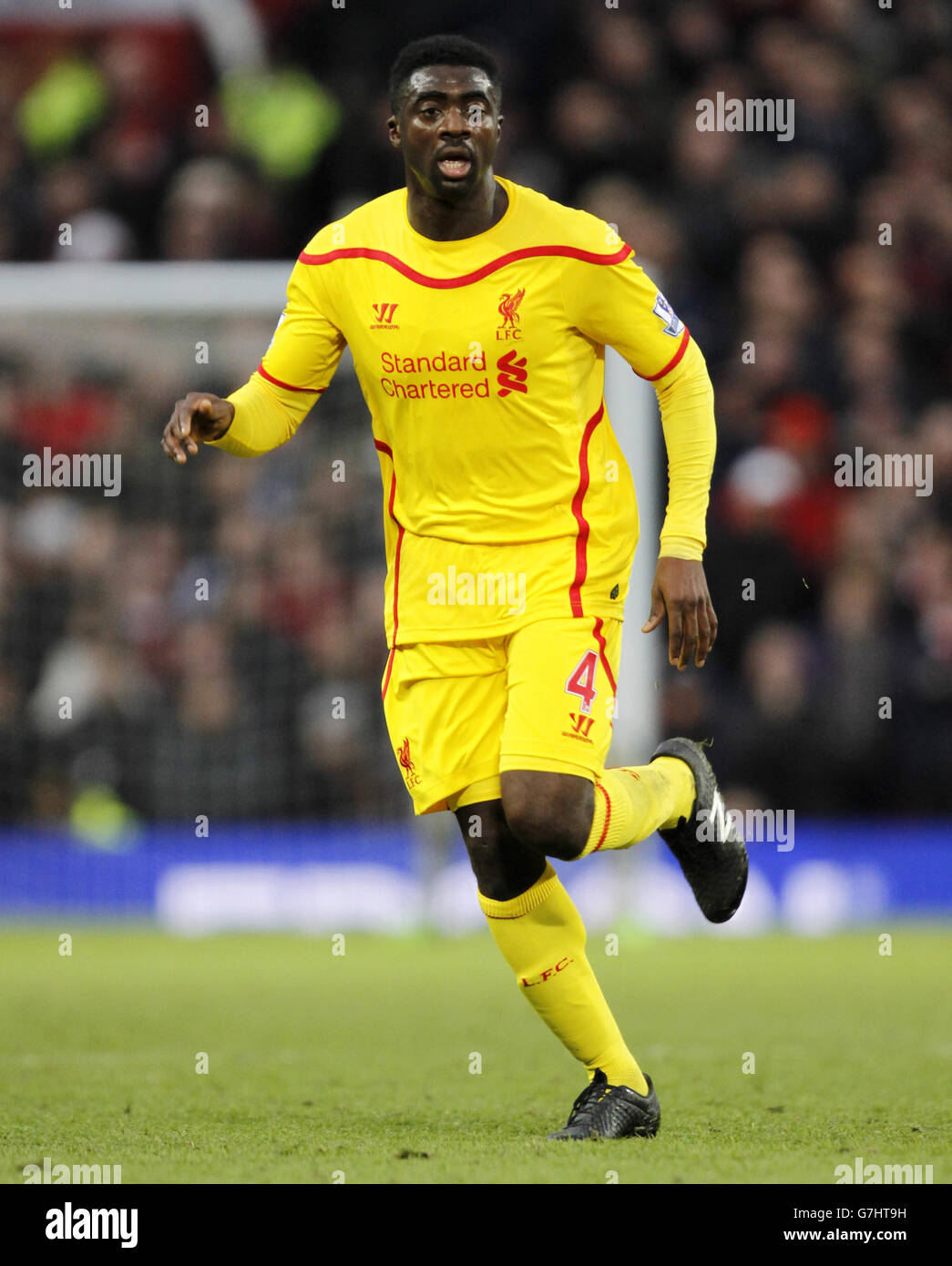 Fußball - Barclays Premier League - Manchester United / Liverpool - Old Trafford. Kolo Toure, Liverpool Stockfoto