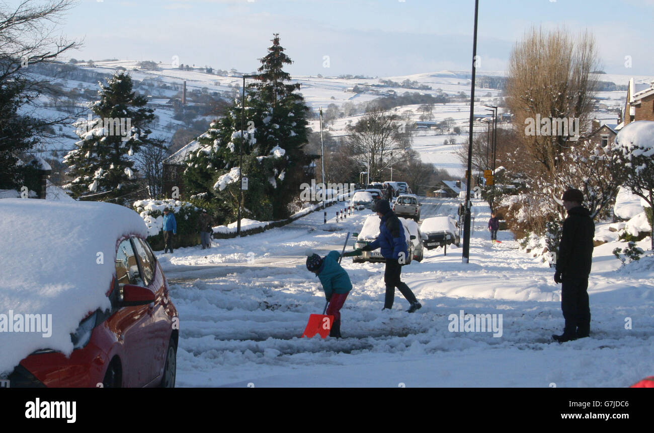 Winterwetter 27. Dezember 2014 Stockfoto