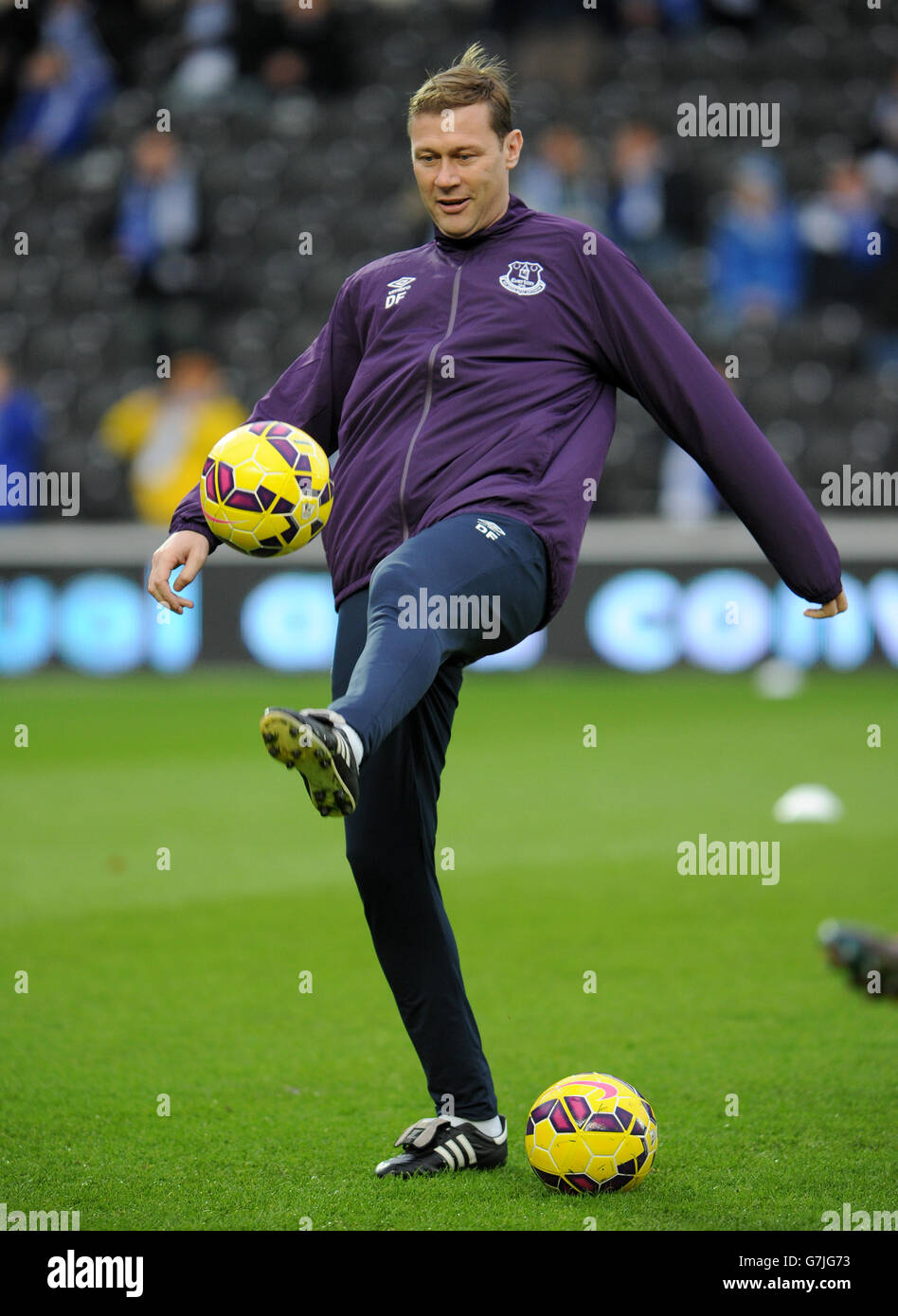 Fußball - Barclays Premier League - Hull City / Everton - KC Stadium. Duncan Ferguson, Everton First Team Coach Stockfoto