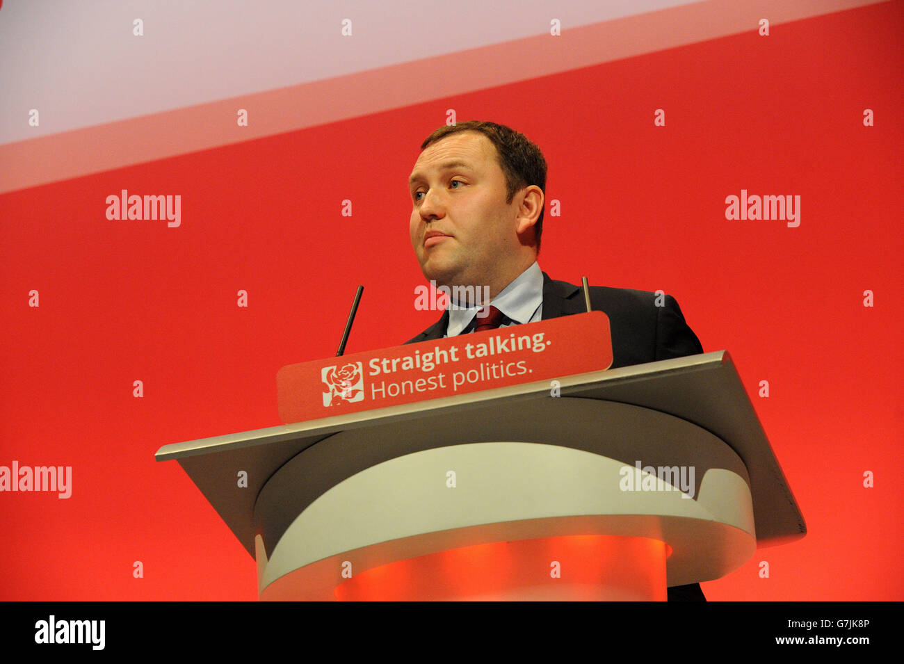 Labour Partei jährliche Konferenz Brighton 27.-30. September Ian Murray MP, Schatten Staatssekretär für Schottland liefern seine Sco Stockfoto