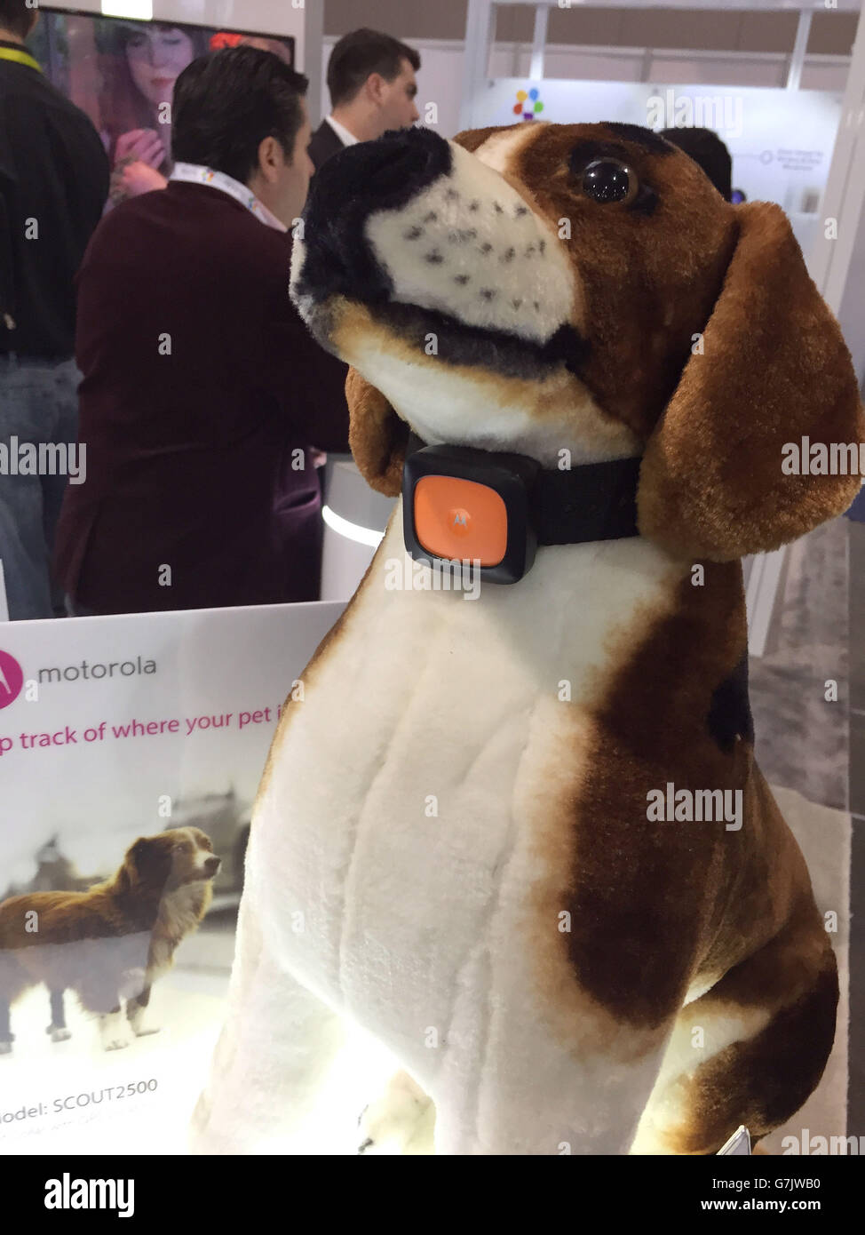 Scout5000 Smart Hundehalsband auf der Consumer Electronics Show (CES) in Las Vegas. Stockfoto