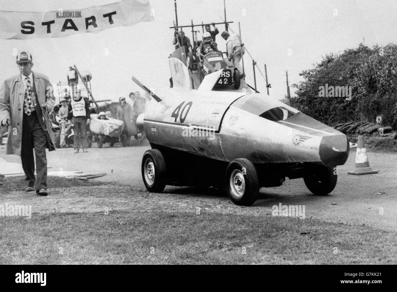 Soap-Box Grand-Prix - nördlich von England Stockfoto