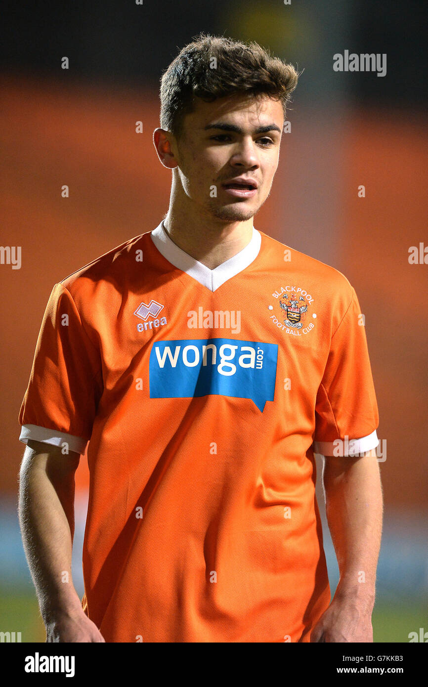 Fußball - FA Youth Cup - vierte Runde - Blackpool / Birmingham City - Bloomfield Road. Dominic Telford, Blackpool Stockfoto