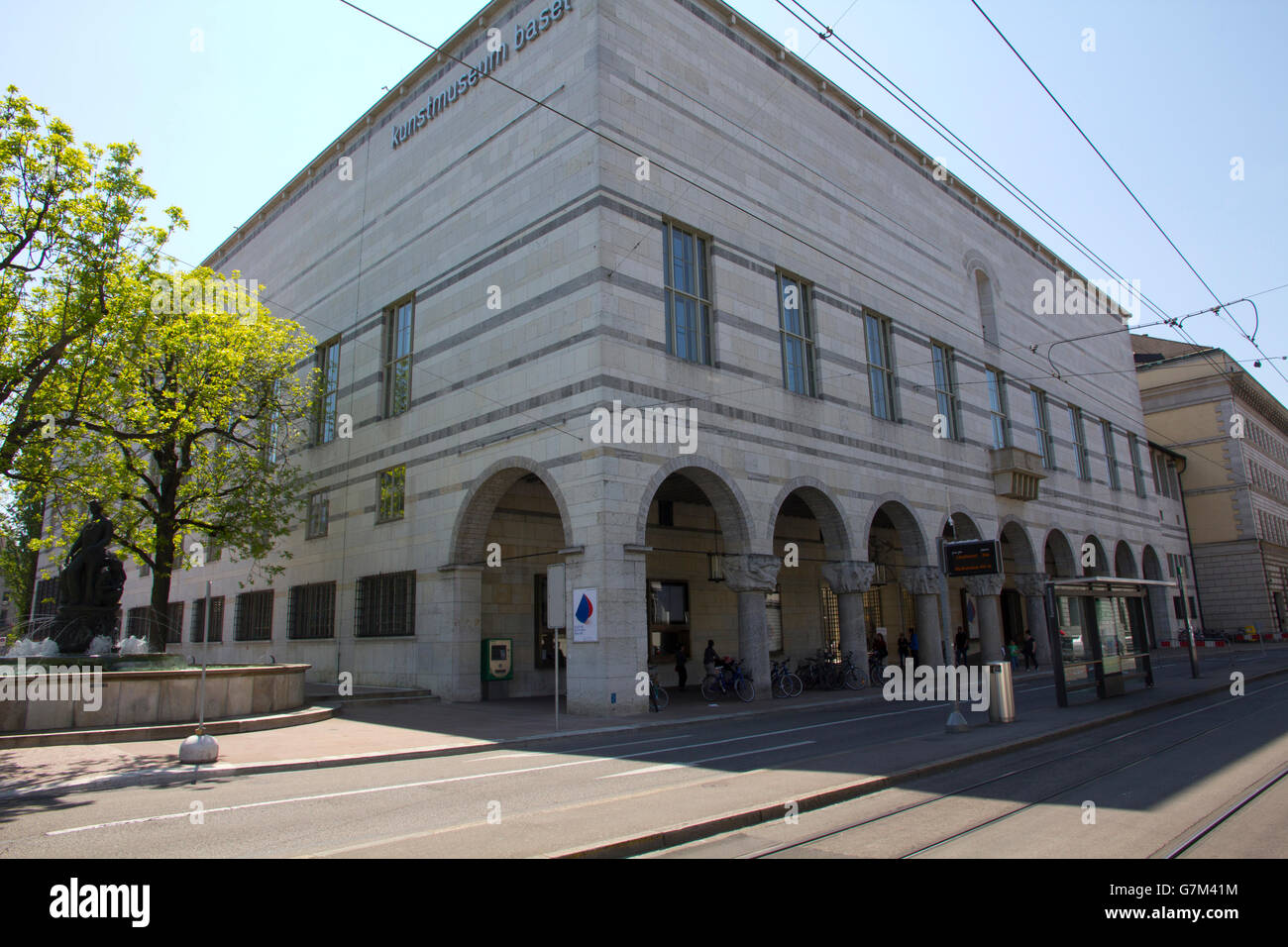 Kunstmuseum Basel beherbergt die größte und bedeutendste öffentliche Kunstsammlung in der Schweiz.  Basel, Schweiz. Stockfoto