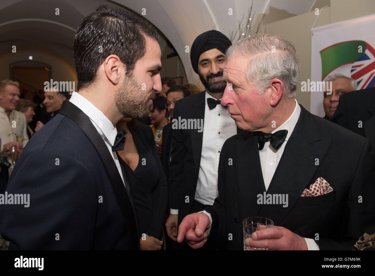 Britische asiatische Vertrauen Abendessen Stockfoto