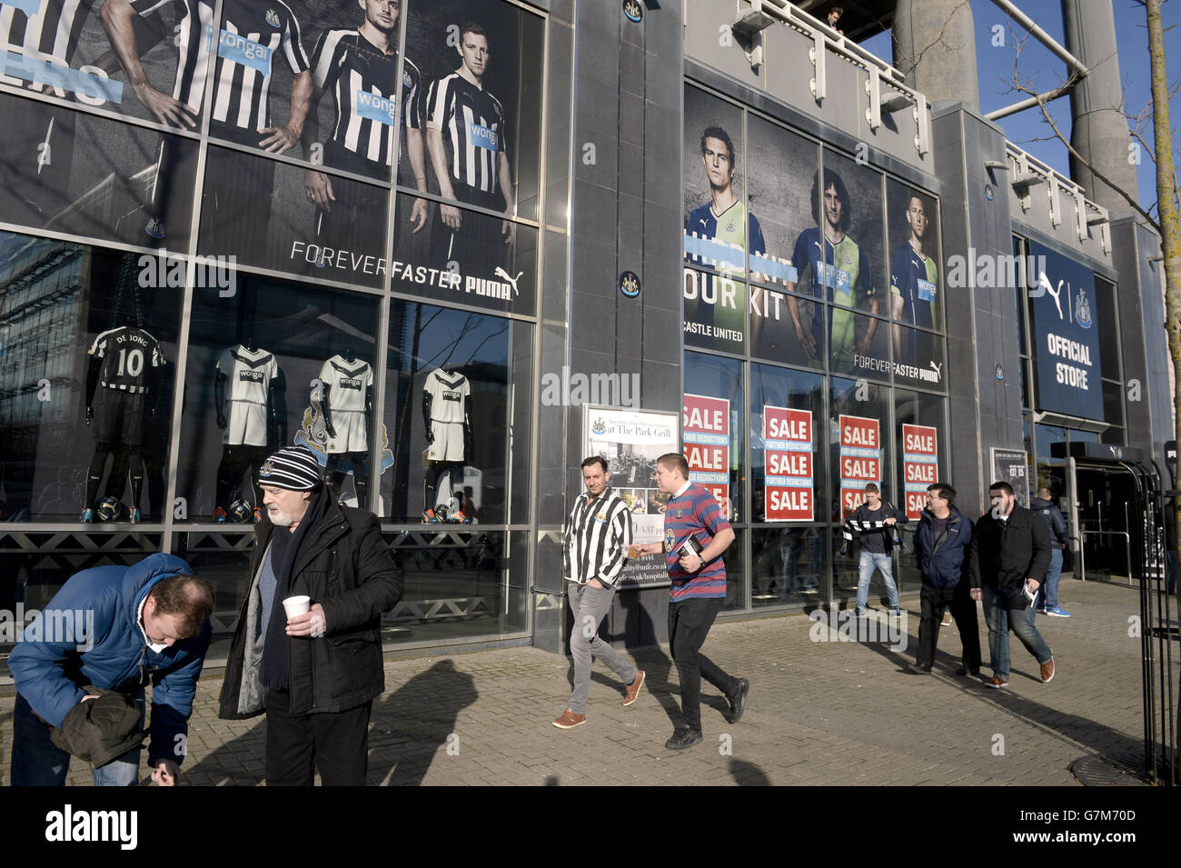Fußball - Barclays Premier League - Newcastle United gegen Stoke City - St James' Park Stockfoto