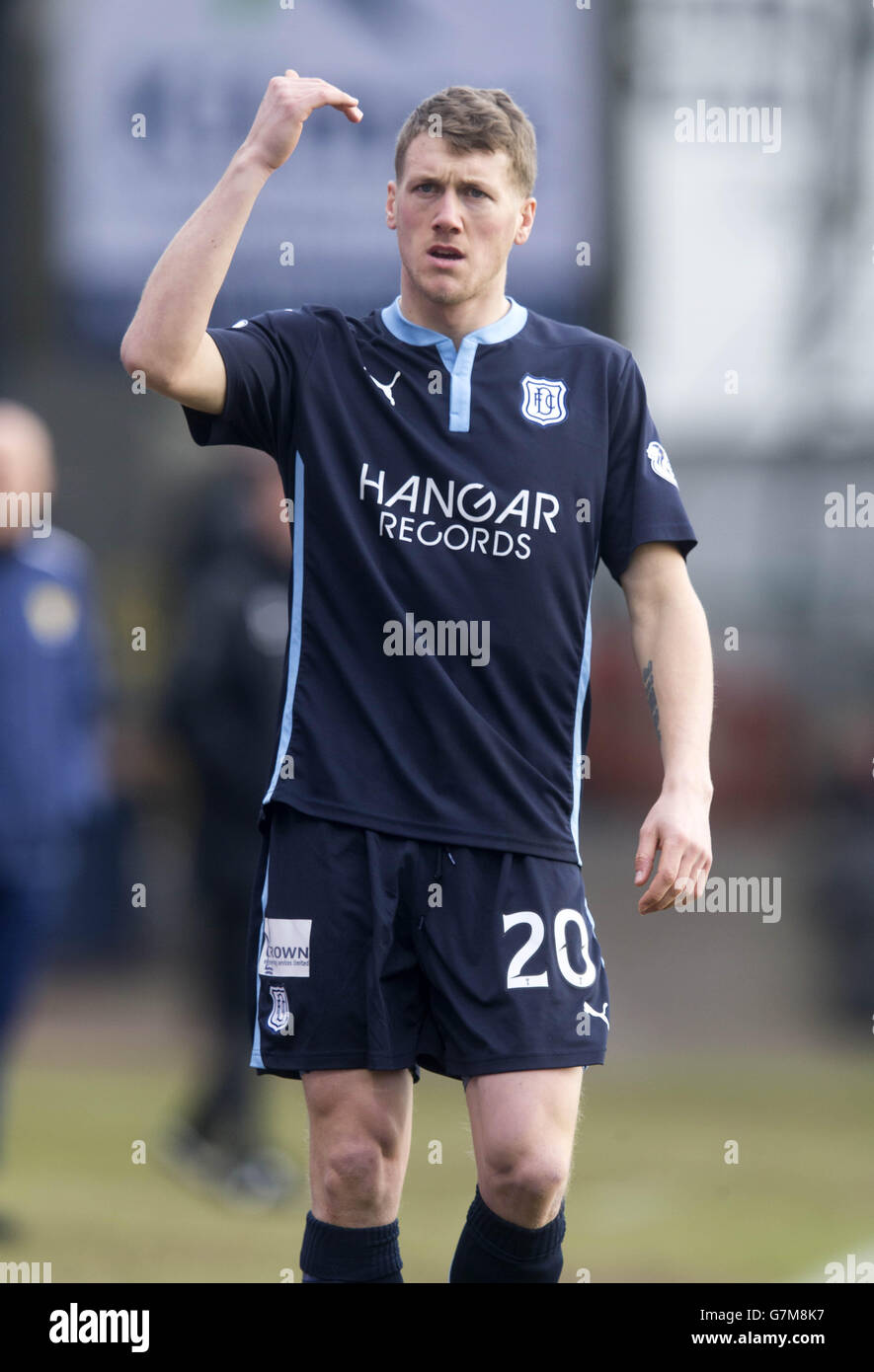 Fußball - William Hill Scottish Cup - Fünfte Runde - Dundee gegen Celtic - Dens Park. Jim McAlisteer von Dundee Stockfoto