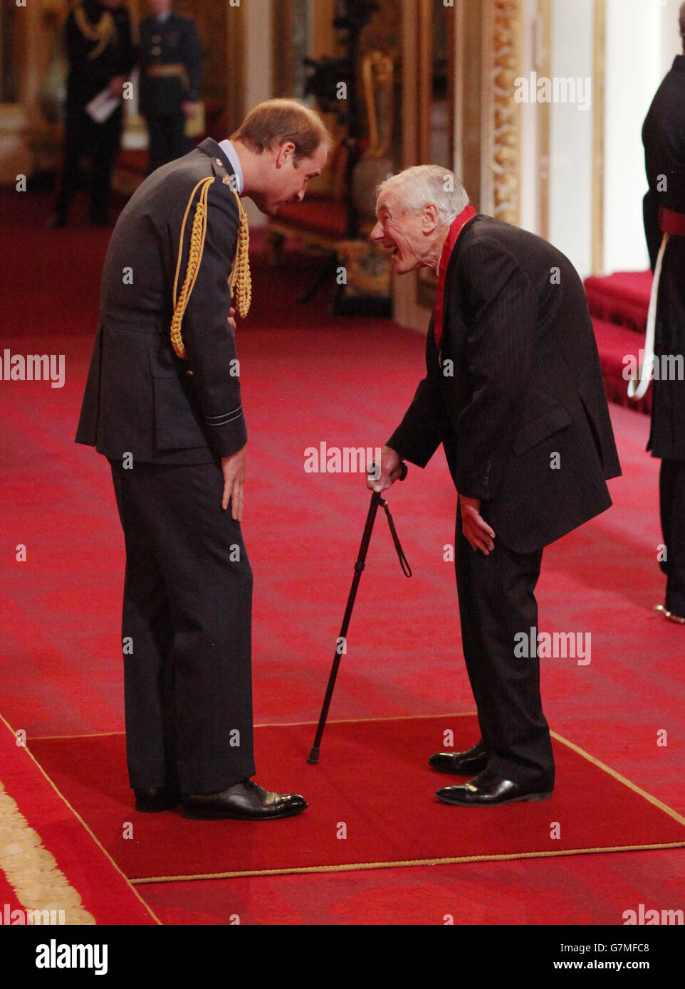 Investitur am Buckingham Palace Stockfoto