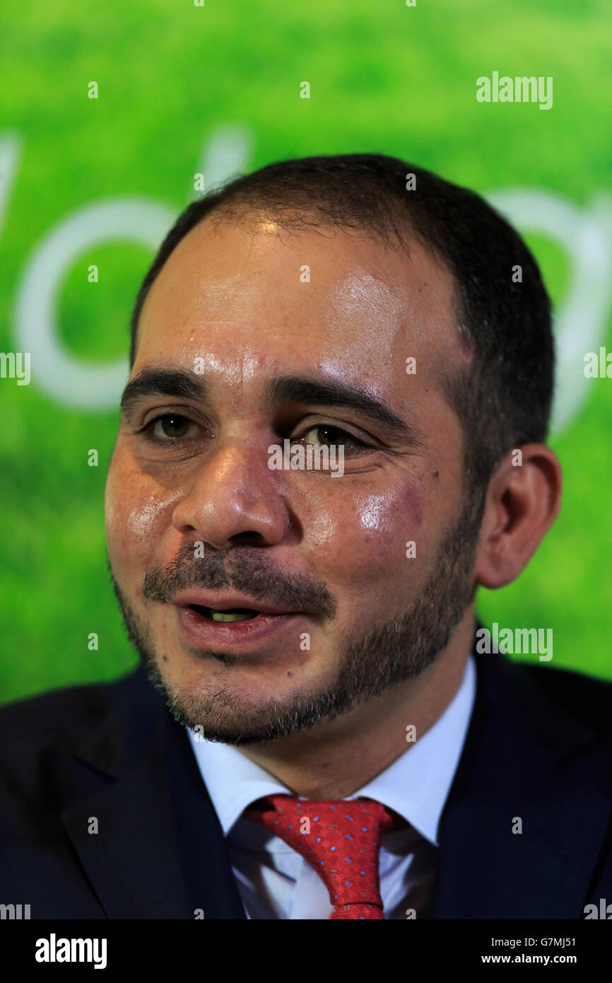 Fußball - HRH Prinz Ali Bin Al Hussein Pressekonferenz - Mondrian Hotel Stockfoto
