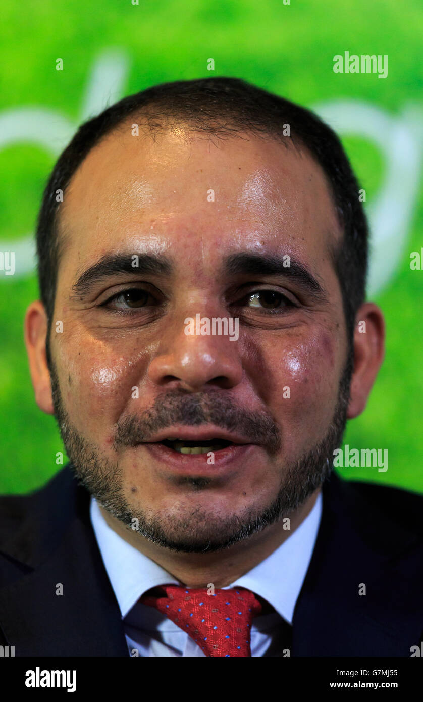 Fußball - HRH Prinz Ali Bin Al Hussein Pressekonferenz - Mondrian Hotel Stockfoto