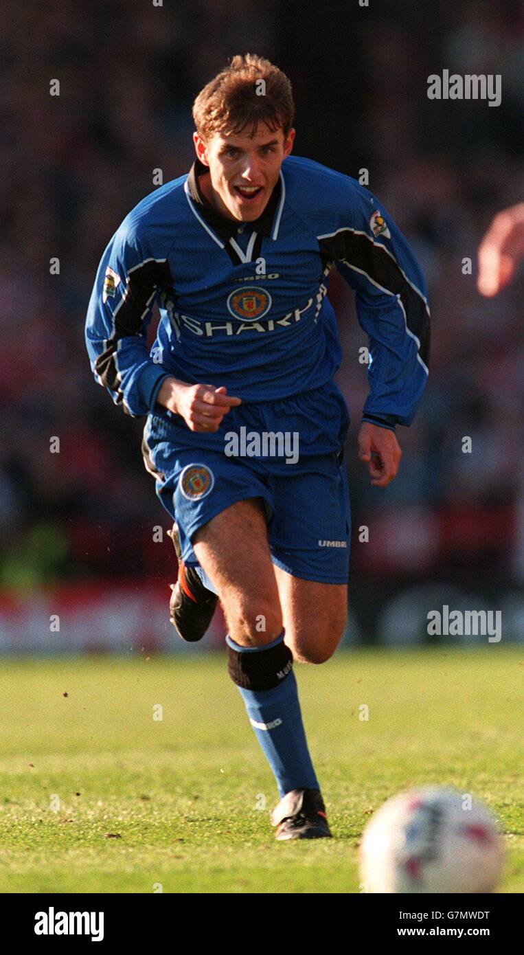 English Soccer - Sunderland / Manchester United. Philip Neville, Manchester United Stockfoto