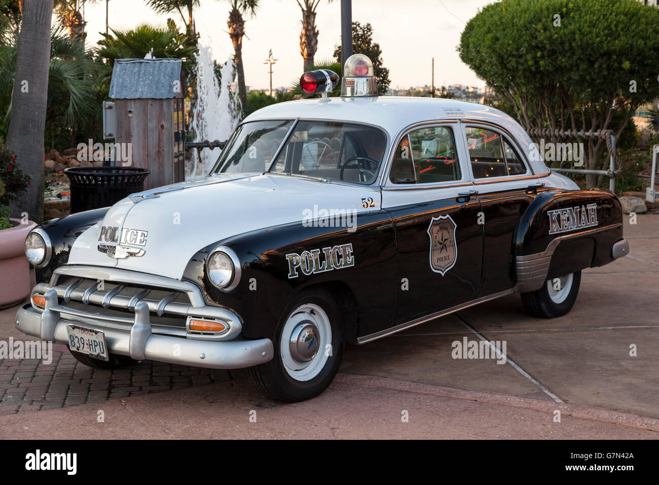 Historischen Chevrolet Styleline Polizeiauto Stockfoto