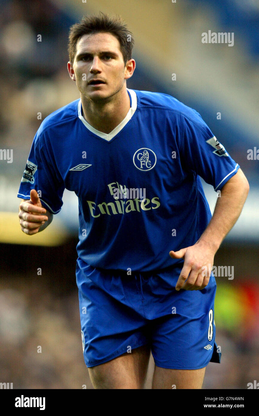 Fußball - FA Barclays Premiership - Chelsea / Aston Villa. Frank Lampard, Chelsea Stockfoto