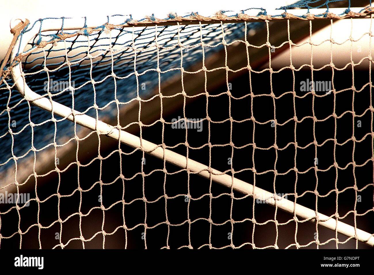 Fußball - Nationwide League Division One - Bolton Wanderers gegen West Bromwich Albion. Tor, Beitrag, Netz - Fußball-Ambiente Stockfoto