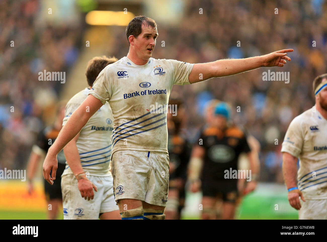 Rugby Union - Champions Cup - Pool zwei - Wesps gegen Leinster Rugby - Ricoh Arena. Devin Toner, Leinster Rugby Stockfoto